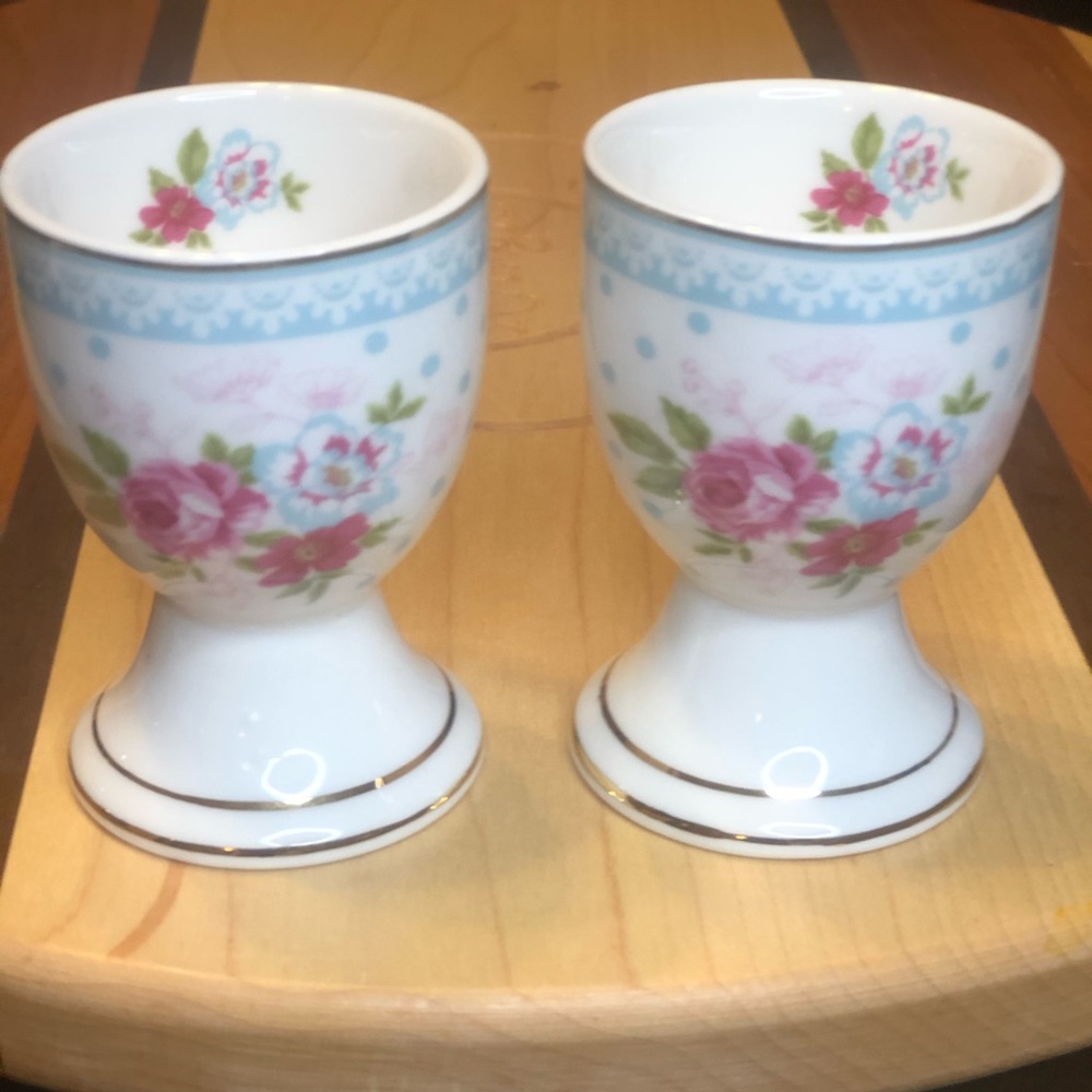 Bunny Boulevard Porcelain Egg Cups 🌺 🌸